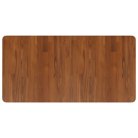 vidaXL Piano Bagno Marrone Scuro 100x50x1,5cm Legno Massello Trattato