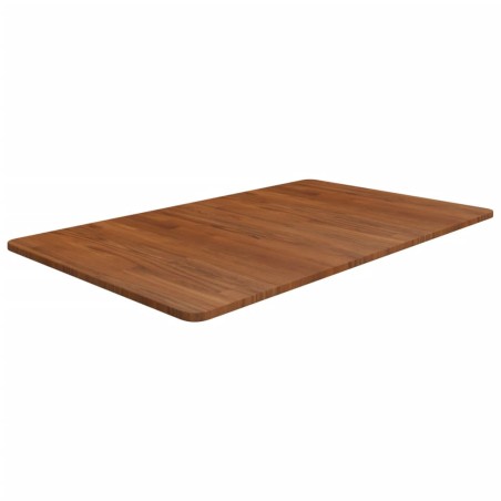 vidaXL Piano Bagno Marrone Scuro 100x60x1,5cm Legno Massello Trattato