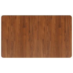 vidaXL Piano Bagno Marrone Scuro 100x60x1,5cm Legno Massello Trattato