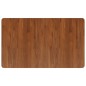 vidaXL Piano Bagno Marrone Scuro 100x60x1,5cm Legno Massello Trattato
