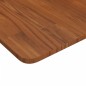 vidaXL Piano Bagno Marrone Scuro 100x60x1,5cm Legno Massello Trattato