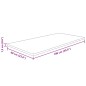 vidaXL Piano Bagno Marrone Scuro 100x60x1,5cm Legno Massello Trattato