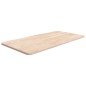 vidaXL Piano Bagno 80x40x1,5 cm Legno Massello Non Trattato
