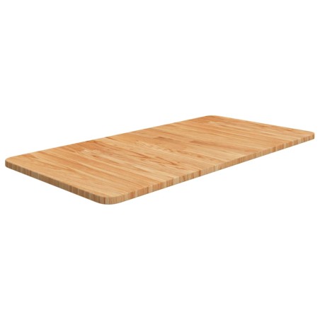 vidaXL Piano Bagno Marrone Chiaro 80x40x1,5cm Legno Massello Trattato