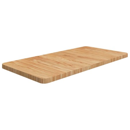 vidaXL Piano Bagno Marrone Chiaro 80x40x2,5cm Legno Massello Trattato
