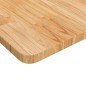 vidaXL Piano Bagno Marrone Chiaro 80x40x2,5cm Legno Massello Trattato