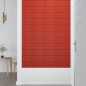 vidaXL Pannelli Murali 12 pz Rossi 30x15 cm in Similpelle 0,54 m² vidaXL Pannelli Murali 12 pz Rossi 30x15 cm in Similpelle 0,54 m²