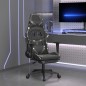vidaXL Sedia Gaming Massaggio Poggiapiedi Nero e Mimetico Similpelle vidaXL Sedia Gaming Massaggio Poggiapiedi Nero e Mimetico Similpelle