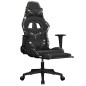 vidaXL Sedia Gaming Massaggio Poggiapiedi Nero e Mimetico Similpelle vidaXL Sedia Gaming Massaggio Poggiapiedi Nero e Mimetico Similpelle