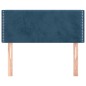 vidaXL Testiera Blu Scuro 100x5x78/88 cm in Velluto