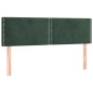 vidaXL Testiere 2 pz Verde Scuro 72x5x78/88 cm in Velluto vidaXL Testiere 2 pz Verde Scuro 72x5x78/88 cm in Velluto