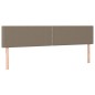 vidaXL Testiera 2 pz Tortora 100x5x78/88 cm in Tessuto