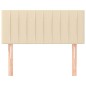 vidaXL Testiera Crema 90x5x78/88 cm in Tessuto
