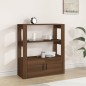 Credenza Rovere Marrone 80x30x90 cm in Legno Multistrato Credenza Rovere Marrone 80x30x90 cm in Legno Multistrato