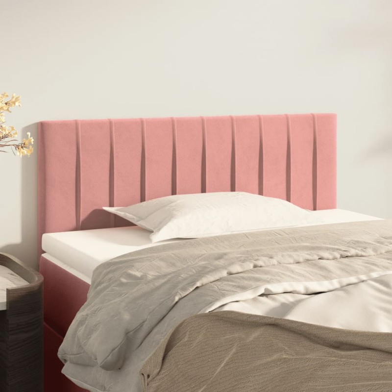vidaXL Testiera Rosa 90x5x78/88 cm in Tessuto vidaXL Testiera Rosa 90x5x78/88 cm in Tessuto