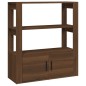 Credenza Rovere Marrone 80x30x90 cm in Legno Multistrato Credenza Rovere Marrone 80x30x90 cm in Legno Multistrato