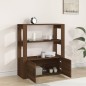 Credenza Rovere Marrone 80x30x90 cm in Legno Multistrato Credenza Rovere Marrone 80x30x90 cm in Legno Multistrato