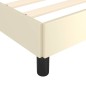 vidaXL Giroletto con Testiera senza Materasso Crema 140x190 cm vidaXL Giroletto con Testiera senza Materasso Crema 140x190 cm