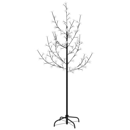 Albero di Ciliegio con 84 LED Bianco Caldo 120 cm
