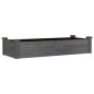 vidaXL Fioriera Giardino con Fodera Grigia 120x45x25cm Massello Abete vidaXL Fioriera Giardino con Fodera Grigia 120x45x25cm Massello Abete