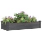 vidaXL Fioriera Giardino con Fodera Grigia 120x45x25cm Massello Abete vidaXL Fioriera Giardino con Fodera Grigia 120x45x25cm Massello Abete