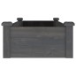 vidaXL Fioriera Giardino con Fodera Grigia 120x45x25cm Massello Abete vidaXL Fioriera Giardino con Fodera Grigia 120x45x25cm Massello Abete