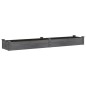 vidaXL Fioriera Giardino con Fodera Grigia 240x45x25 cm Massello Abete