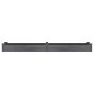 vidaXL Fioriera Giardino con Fodera Grigia 240x45x25 cm Massello Abete