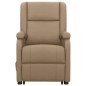 vidaXL Poltrona Alzapersona Cappuccino Similpelle