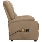 vidaXL Poltrona Alzapersona Cappuccino Similpelle