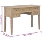 vidaXL Scrivania Marrone 109,5x45x77,5 cm in Legno vidaXL Scrivania Marrone 109,5x45x77,5 cm in Legno