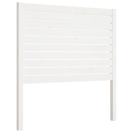 vidaXL Testiera per Letto Bianca 81x4x100 cm in Legno Massello di Pino