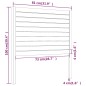 vidaXL Testiera per Letto Bianca 81x4x100 cm in Legno Massello di Pino vidaXL Testiera per Letto Bianca 81x4x100 cm in Legno Massello di Pino