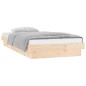 vidaXL Giroletto con LED 90x190 cm Single in Legno Massello vidaXL Giroletto con LED 90x190 cm Single in Legno Massello
