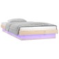 vidaXL Giroletto con LED 90x190 cm Single in Legno Massello vidaXL Giroletto con LED 90x190 cm Single in Legno Massello