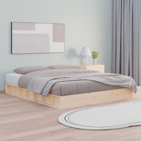 vidaXL Giroletto 120x200 cm in Legno Massello