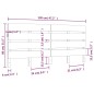 vidaXL Testiera per Letto 120x3x80 cm in Legno Massello di Pino vidaXL Testiera per Letto 120x3x80 cm in Legno Massello di Pino