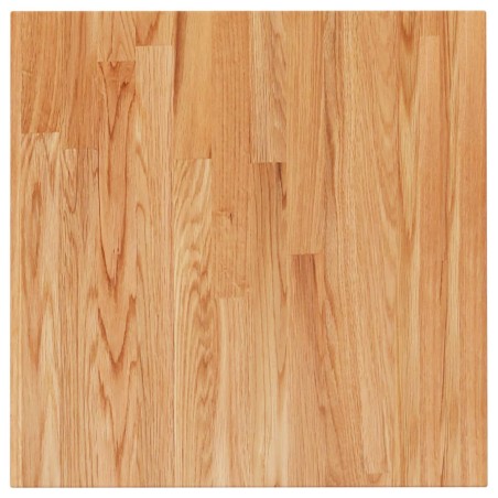 Piano Tavolo Quadrato Marrone Chiaro 50x50x2,5 Rovere Trattato
