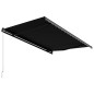 vidaXL Tenda da Sole Retrattile Manuale 450x300 cm Antracite