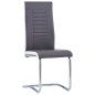 vidaXL Set Sala da Pranzo 5 pz in Similpelle Grigio vidaXL Set Sala da Pranzo 5 pz in Similpelle Grigio
