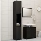 vidaXL Set Mobili da Bagno 3 pz Nero in Truciolato vidaXL Set Mobili da Bagno 3 pz Nero in Truciolato