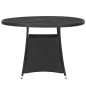 vidaXL Set Mobili da Pranzo per Giardino 5 pz in Polyrattan Nero vidaXL Set Mobili da Pranzo per Giardino 5 pz in Polyrattan Nero