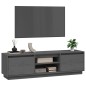Mobile Porta TV Grigio 140x35x40 cm in Legno Massello di Pino Mobile Porta TV Grigio 140x35x40 cm in Legno Massello di Pino