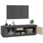 Mobile Porta TV Grigio 140x35x40 cm in Legno Massello di Pino Mobile Porta TV Grigio 140x35x40 cm in Legno Massello di Pino