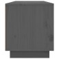Mobile Porta TV Grigio 140x35x40 cm in Legno Massello di Pino Mobile Porta TV Grigio 140x35x40 cm in Legno Massello di Pino