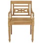 vidaXL Sedie Batavia 2 pz con Cuscini Verdi in Massello di Teak vidaXL Sedie Batavia 2 pz con Cuscini Verdi in Massello di Teak