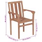 vidaXL Sedie da Giardino 2 pz con Cuscini Rosso Vino Massello di Teak vidaXL Sedie da Giardino 2 pz con Cuscini Rosso Vino Massello di Teak