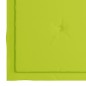 vidaXL Sedie da Giardino Cuscini Verde Brillante 4 pz Massello di Teak vidaXL Sedie da Giardino Cuscini Verde Brillante 4 pz Massello di Teak