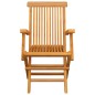 vidaXL Sedie da Giardino con Cuscini Tortora 6 pz Legno Massello Teak