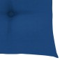 vidaXL Sedie da Giardino con Cuscini Blu 3 pz Legno Massello di Teak vidaXL Sedie da Giardino con Cuscini Blu 3 pz Legno Massello di Teak